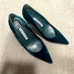 Manila Blahnik suede heels. Size 8.5B. Free shipping